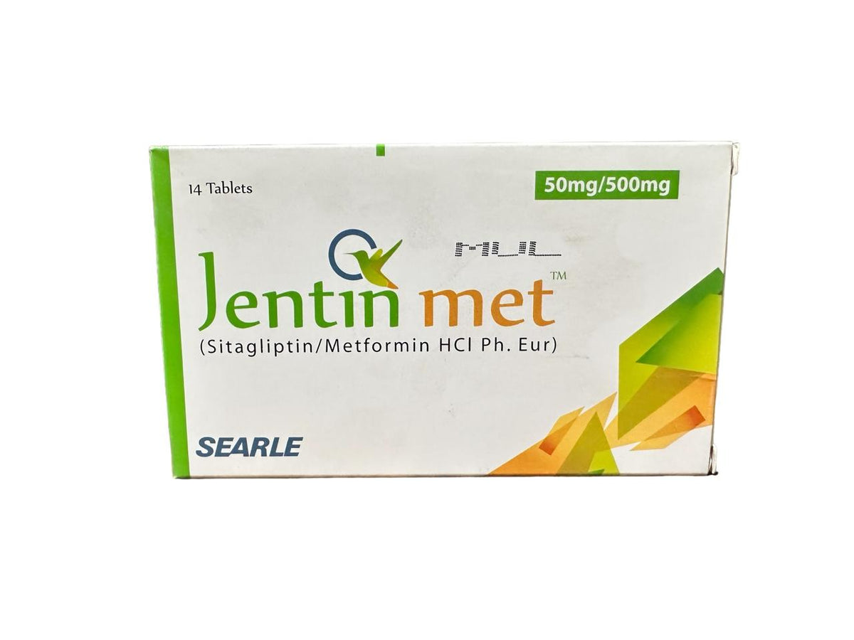 Jentin Met Tablets 50Mg/500Mg (1 Strip = 7 Tablets)