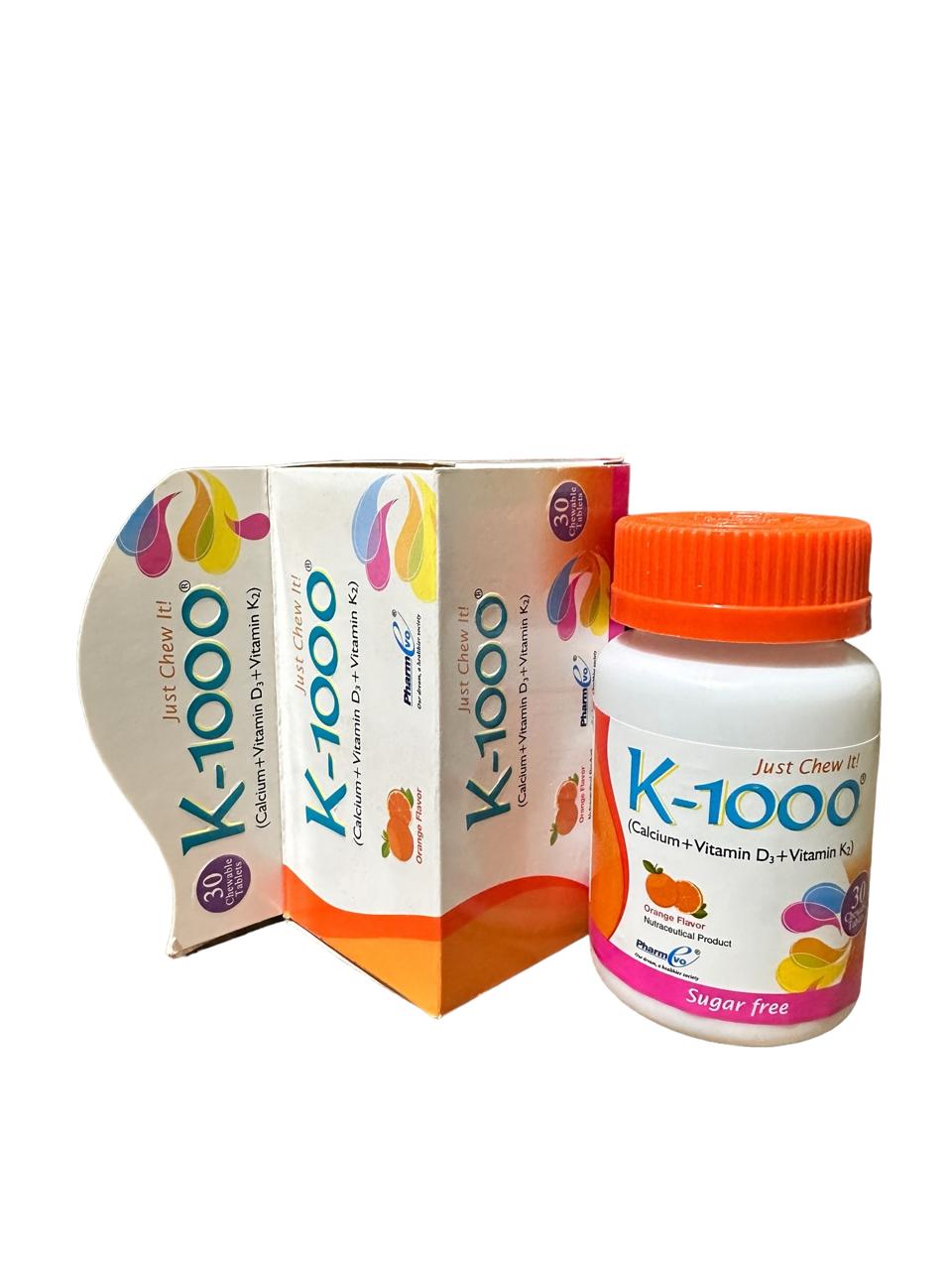 K-1000 Chewable Tablets (1 Box = 30 Tablets)