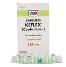 Keflex Capsules 500mg ( 1 Box = 12 Capsules )