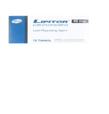 Lipitor Tablets 40Mg (1 Box = 10 Tablets)