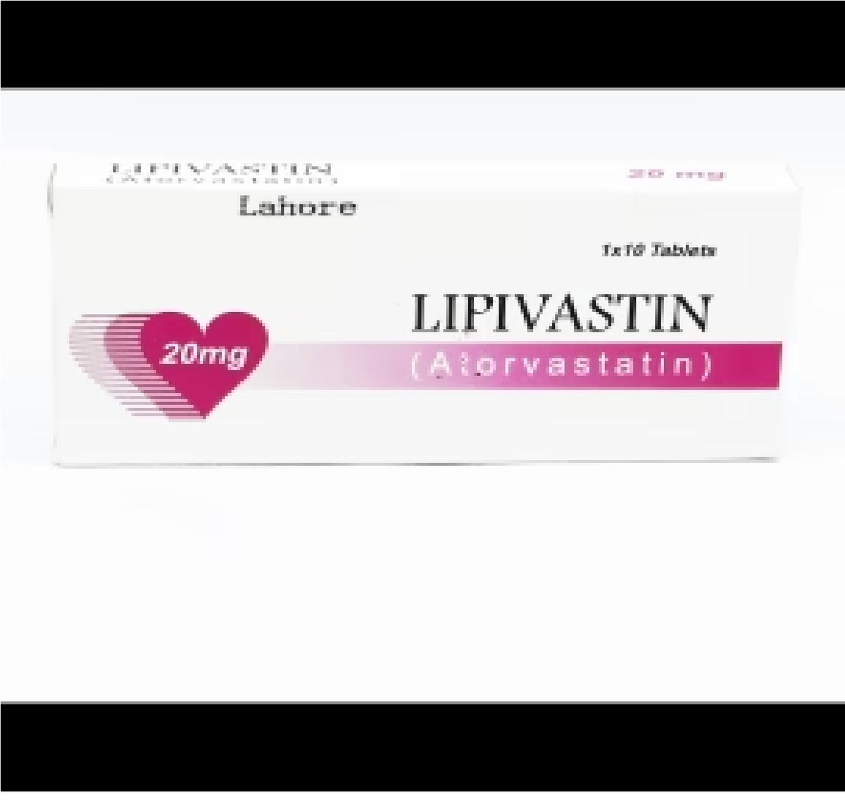 Lipivastin Tablets 20Mg (1 Box  = 10 Tablets)