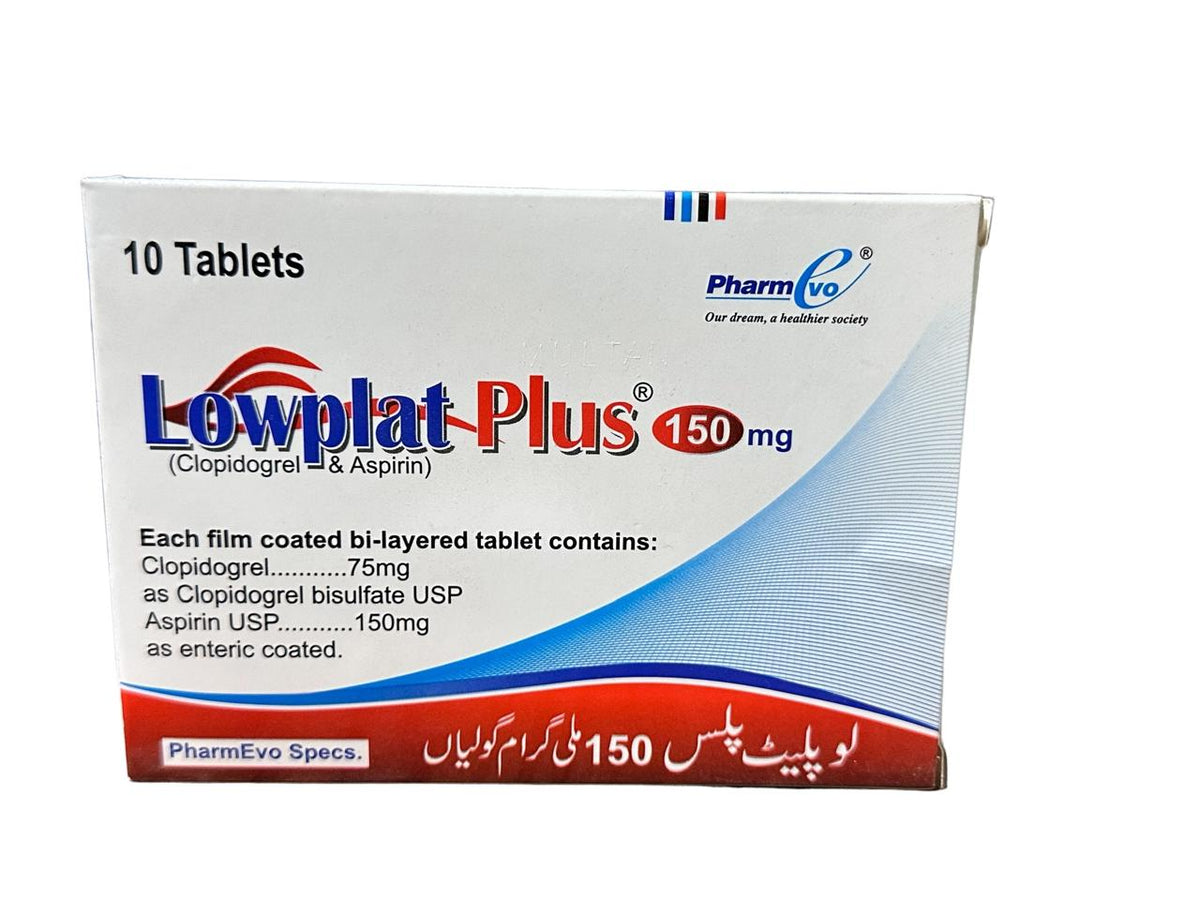 Lowplat Plus Tablets 150Mg (1 Box = 10 Tablets)