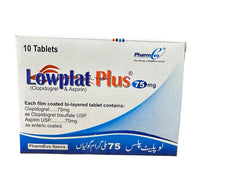 Lowplat Plus Tablets 75/75Mg (1 Box = 10 Tablets)