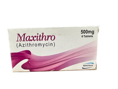 Maxithro Tablets 500Mg  (1 Box = 6 Tablets)