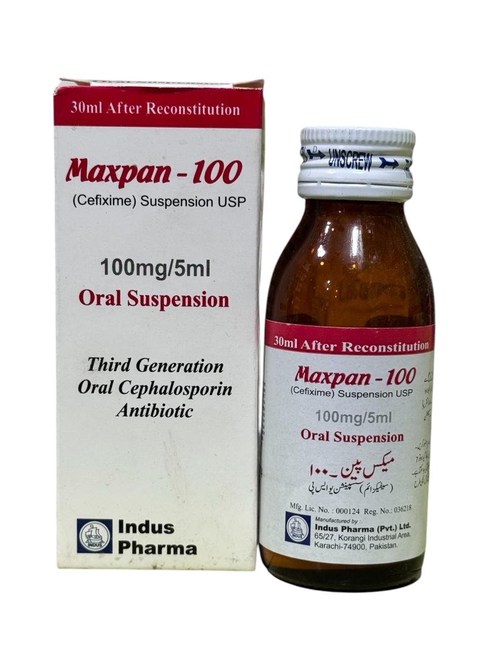 Maxpan-100 Suspension 200mg/5ml