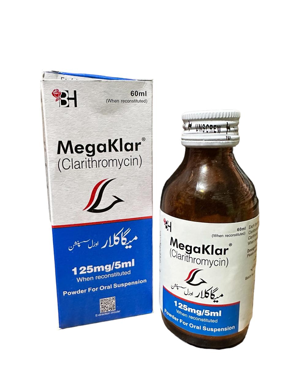 Megaklar 60Ml Suspension 125Mg/5Ml