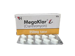 Megaklar Tablets 250Mg (1 Box = 10 Tablets)
