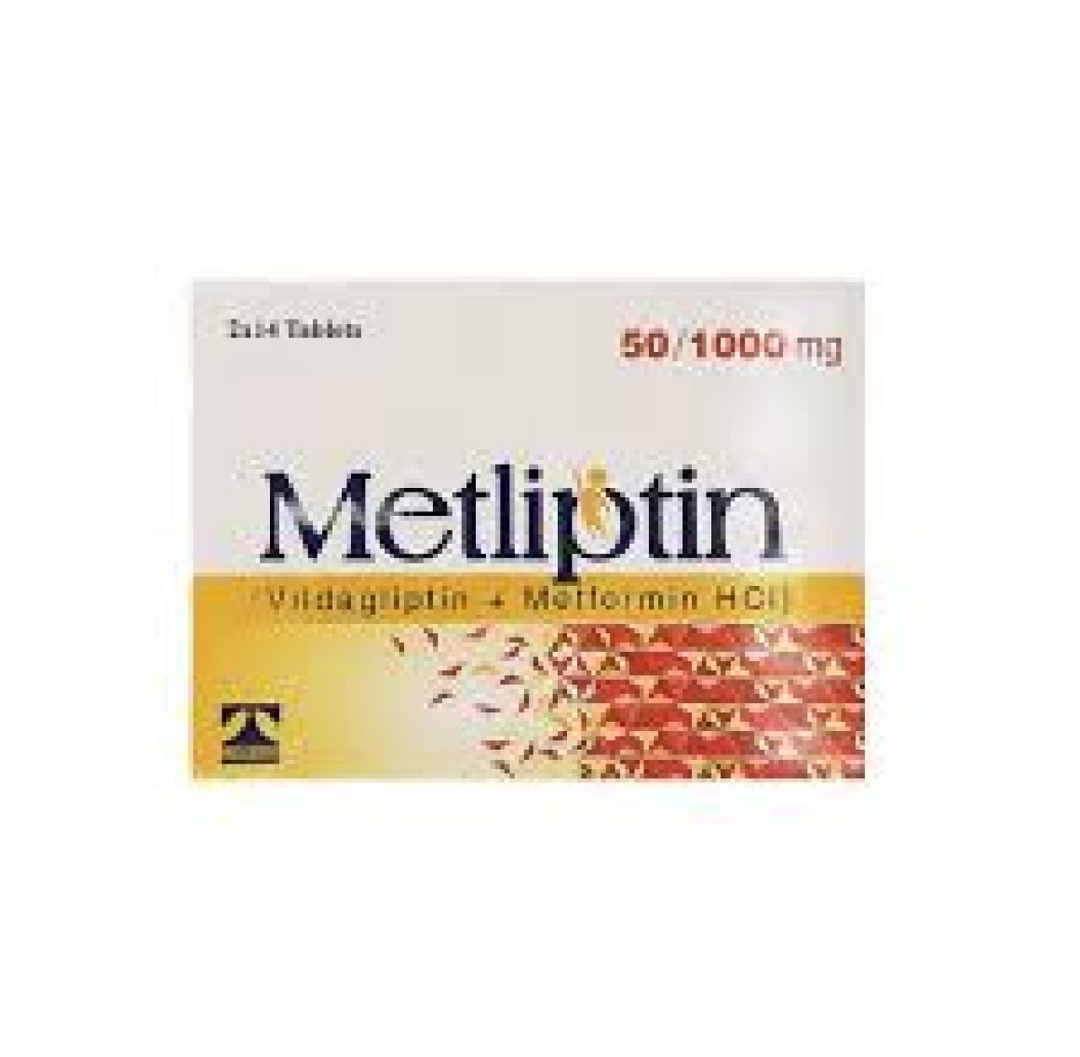 Metliptin Tablets 50Mg/1000Mg (1 Strip = 14 Tablets)