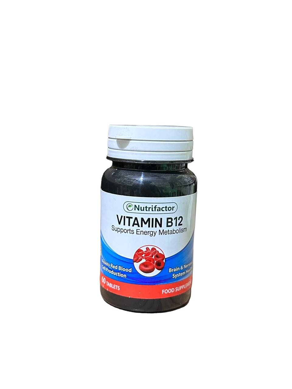 Nutrifactor Vitamin B12 Tablets (1 Bottle = 60 Tablets)