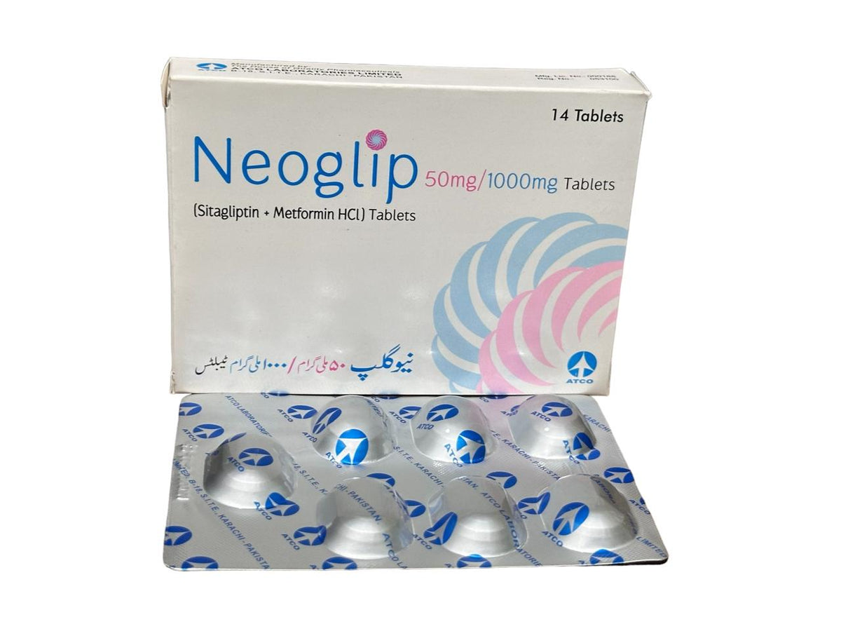 Neoglip Tablets 50Mg/1000Mg (1 Strip = 7 Tablets)