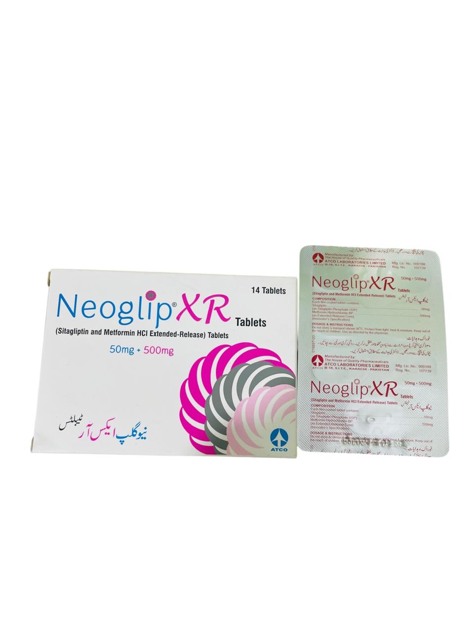 Neoglip Xr  Tablets 50Mg/500Mg (1 Strip = 7 Tablets)