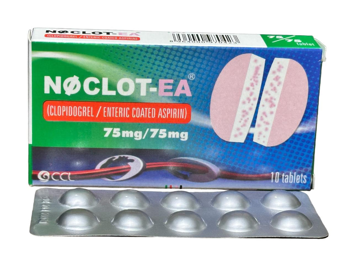 Noclot-Ea Tablets 75Mg/75Mg (1 Box = 10 Tablets)