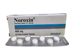 Noroxin Tablets 400Mg    (1 Strip = 7 Tablets)