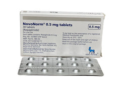 Novonorm Tablets 0.5Mg (1 Strip = 15 Tablets)