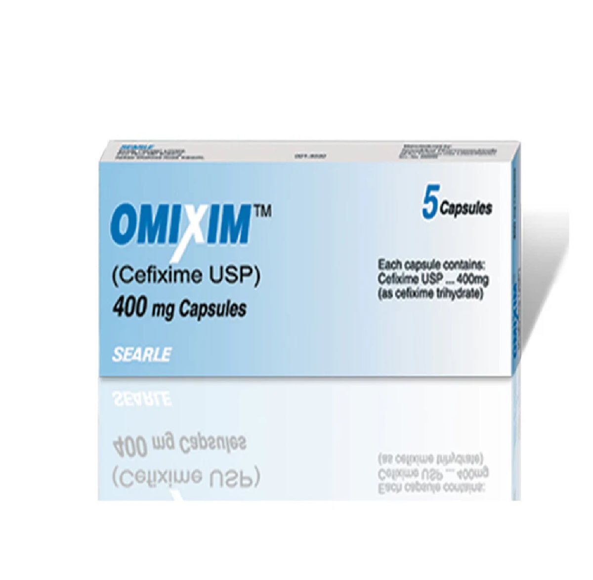 Omixim Capsules 400Mg (1 Box = 5 Capsules)