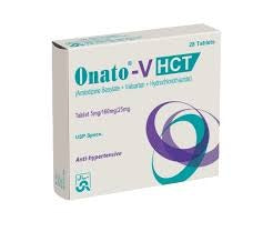 Onato-V Hct Tablets 10/160/25Mg   (1 Strip = 14 Tablets)