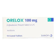 Orelox Tablets 100Mg (1 Box = 1 Strip)(1 Strip = 10 Tablets)