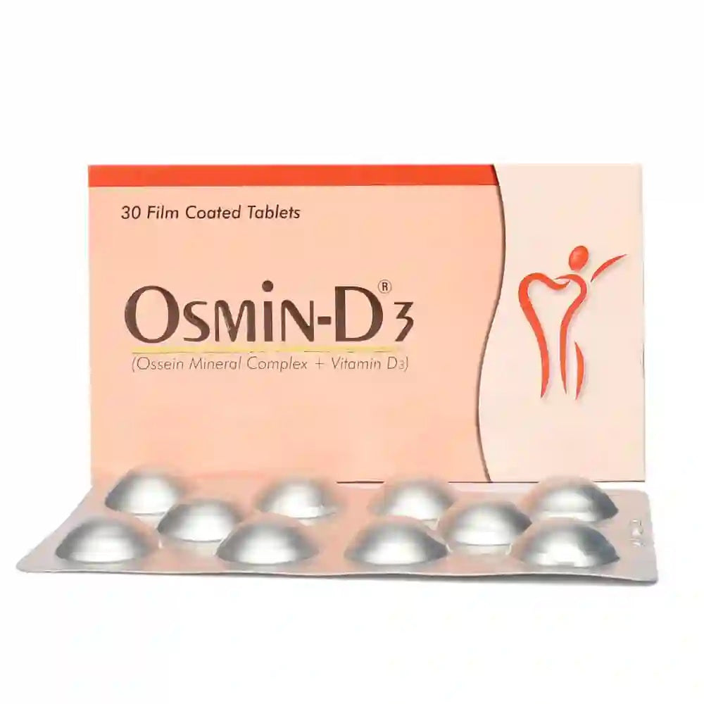 Osmin-D3 Tablets (1 Strip = 10 Tablets)