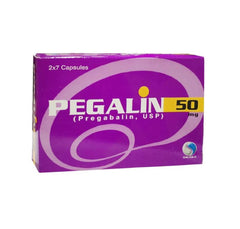 Pegalin Capsules 50Mg (1 Strip = 7 Capsules)