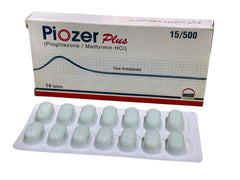 Piozer Plus Tablets 15/500Mg (1 Strip = 7 Tablets)