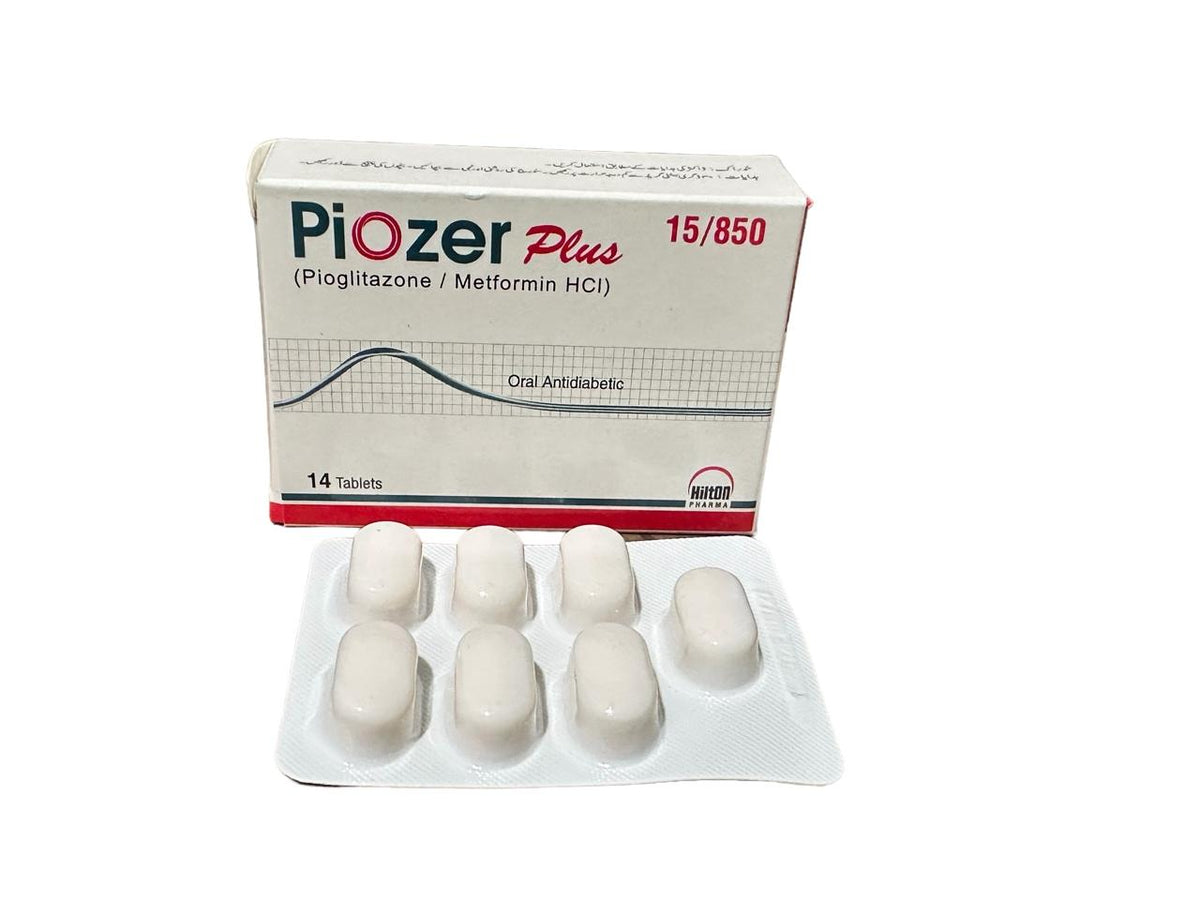 Piozer Plus Tablets 15/850Mg (1 Strip = 7 Tablets)