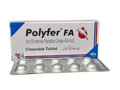 Polyfer Fa Chewable Tablets (1 Box = 10 Tablets)