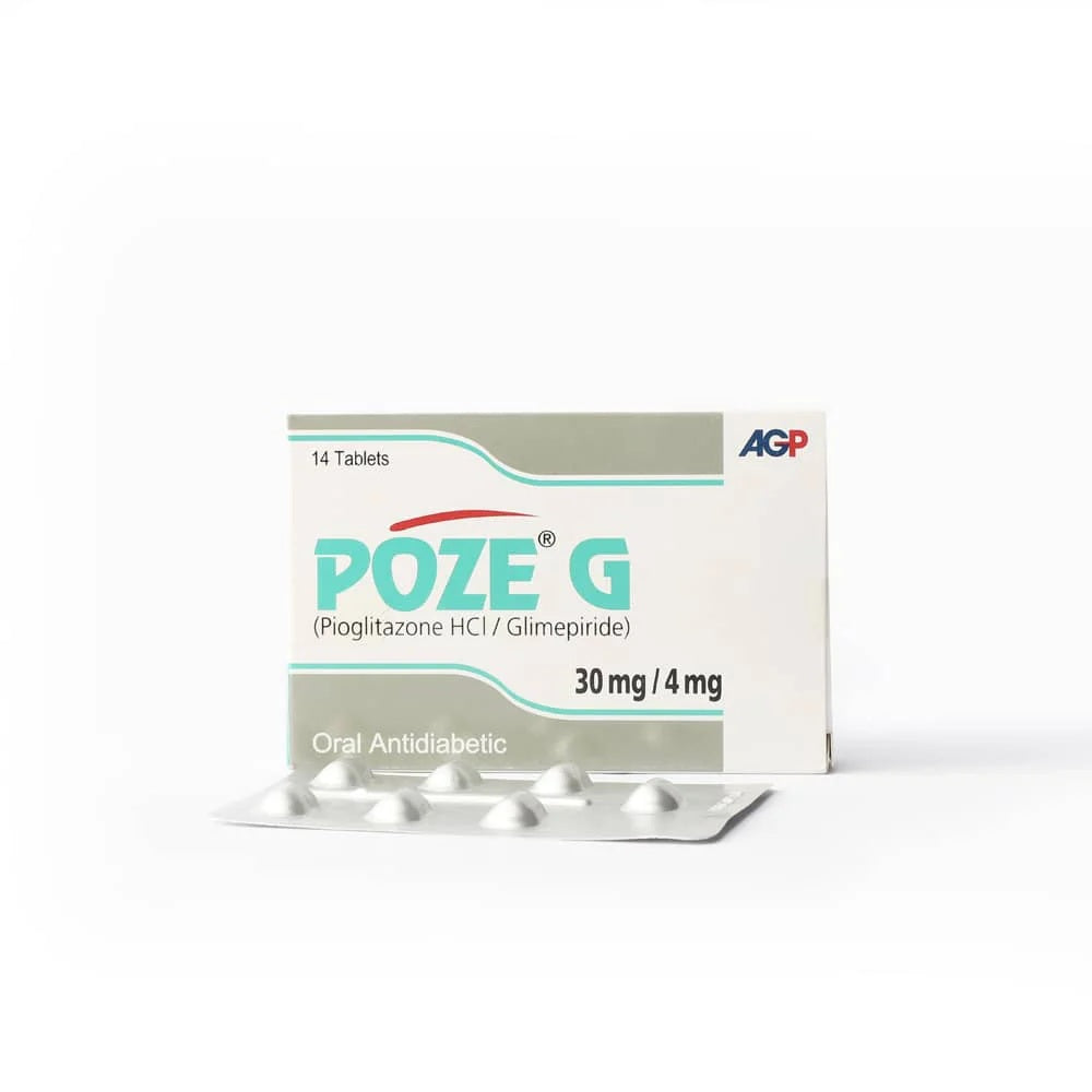 Poze G Tablets 30Mg/4Mg (1 Strip = 7 Tablets)