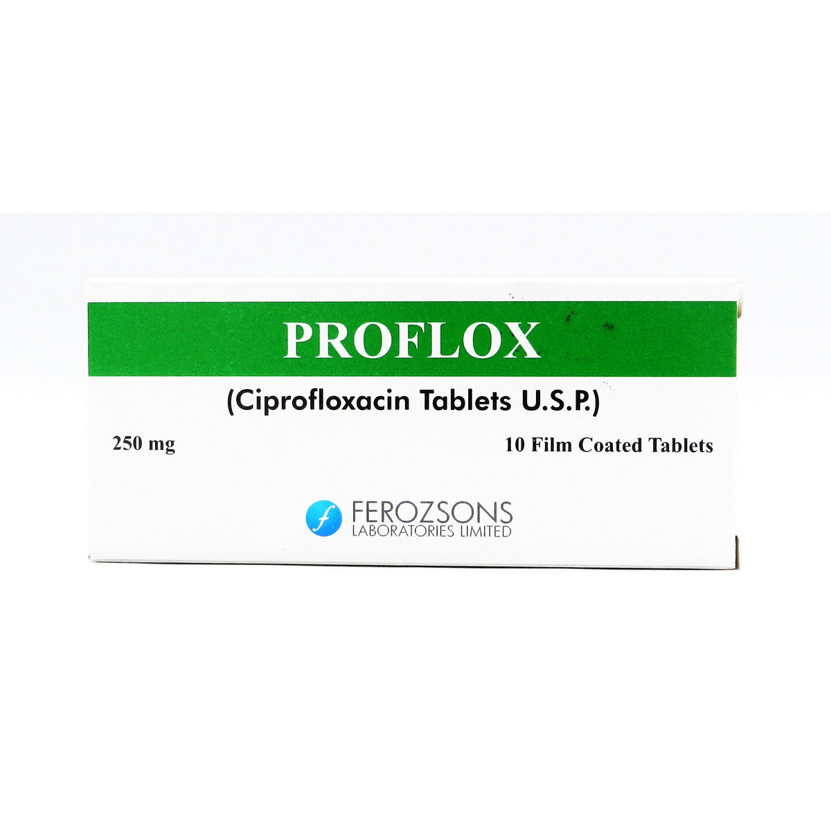 Proflox Tablets 250Mg (1 Box = 10 Tablets)