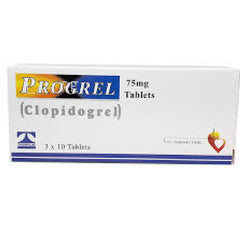 Progrel Tablets 75Mg (1 Strip = 10 Tablets)