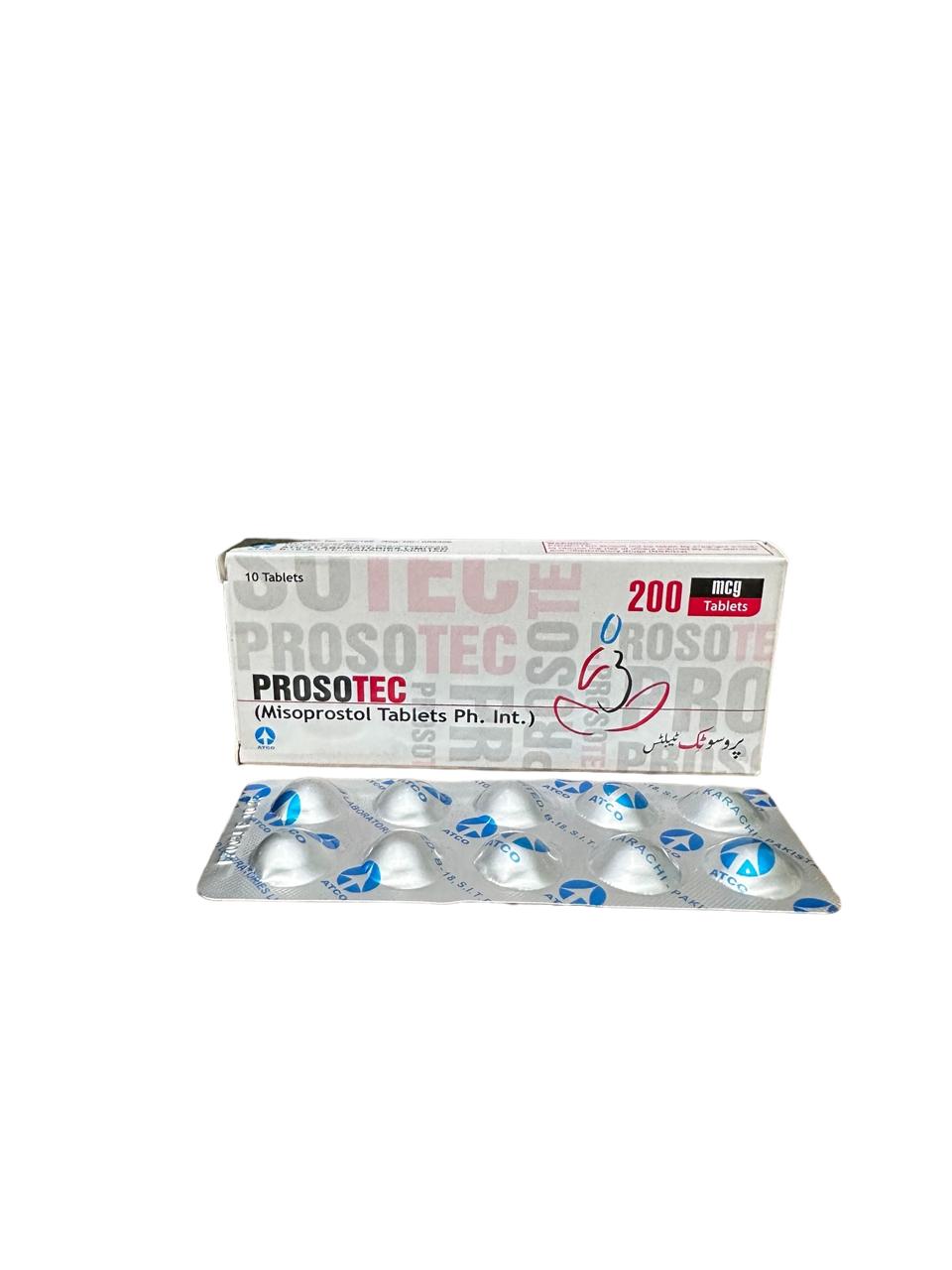 Prosotec Tablets 200Mcg (1 Box = 10 Tablets)