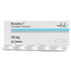 Renitec Tablets 10Mg  (1 Strip = 10 Tablets)