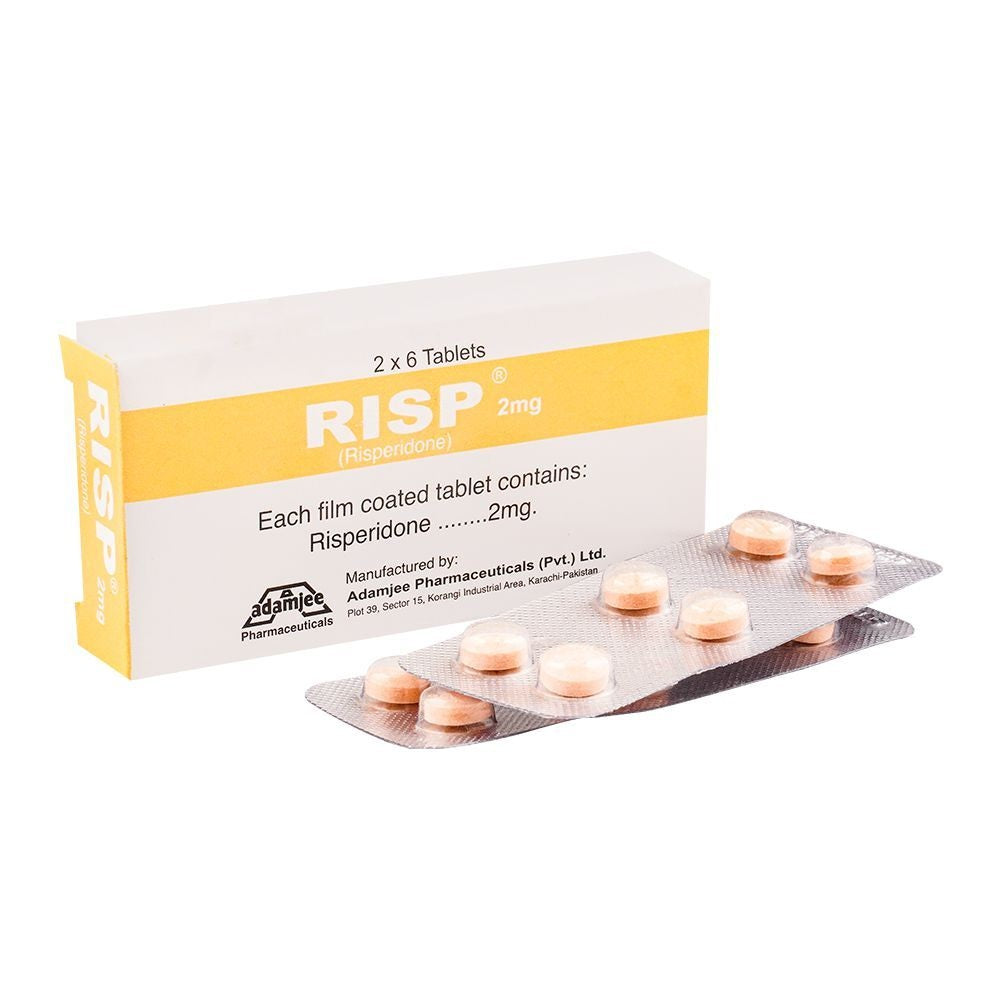 Risp Tablets 2Mg   (1 Strip = 6 Tablets)