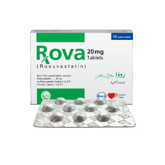 Rova Tablets 20Mg (1 Box = 1 Strip)(1 Strip = 10 Tablets)