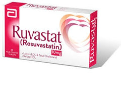 Ruvastat Tablets 10Mg (1 Box = 1 Strip)(1 Strip = 10 Tablets)