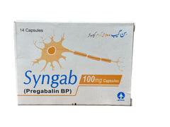 Syngab Capsules 100Mg (1 Strip = 7 Capsules)