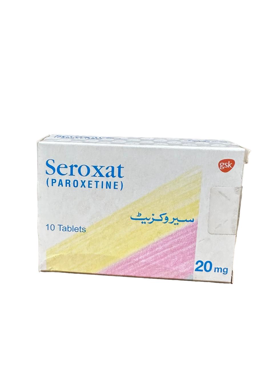 Seroxat Tablets 20Mg (1 Box = 10 Tablets)