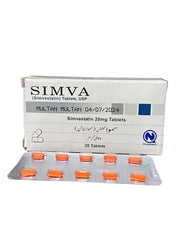 Simva Tablets 20Mg (1 Strip = 10 Tablets)