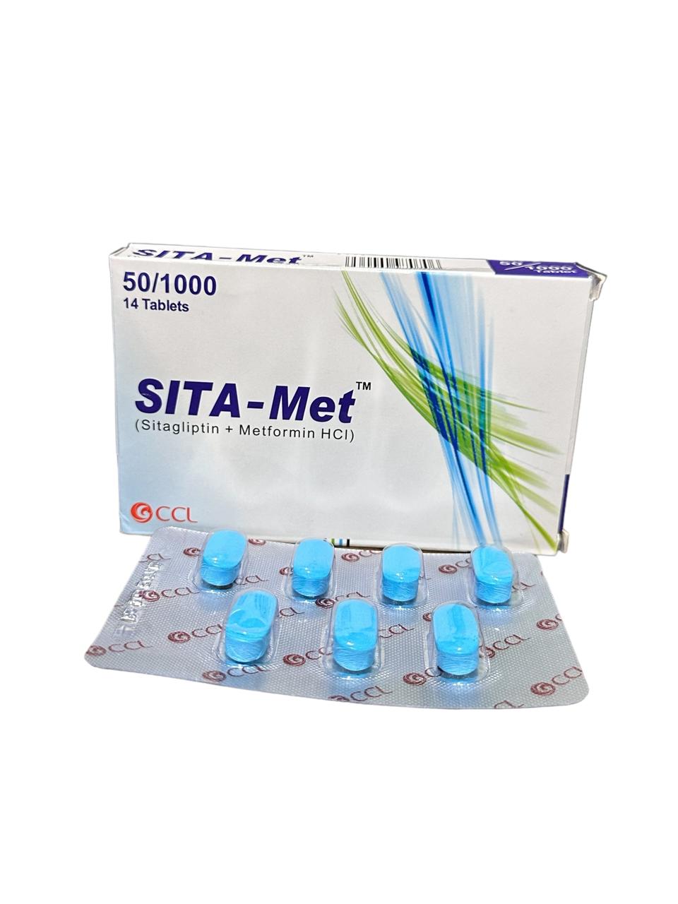 Sita Met Tablets 50/1000Mg (1 Strip = 7 Tablets)