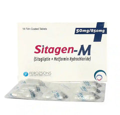 Sitagen-M Tablets 50/850Mg  (1 Strip = 7 Tablets)