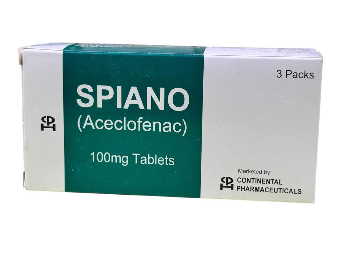 Spiano 100mg tablets (1 Strip = 10 Tablets)