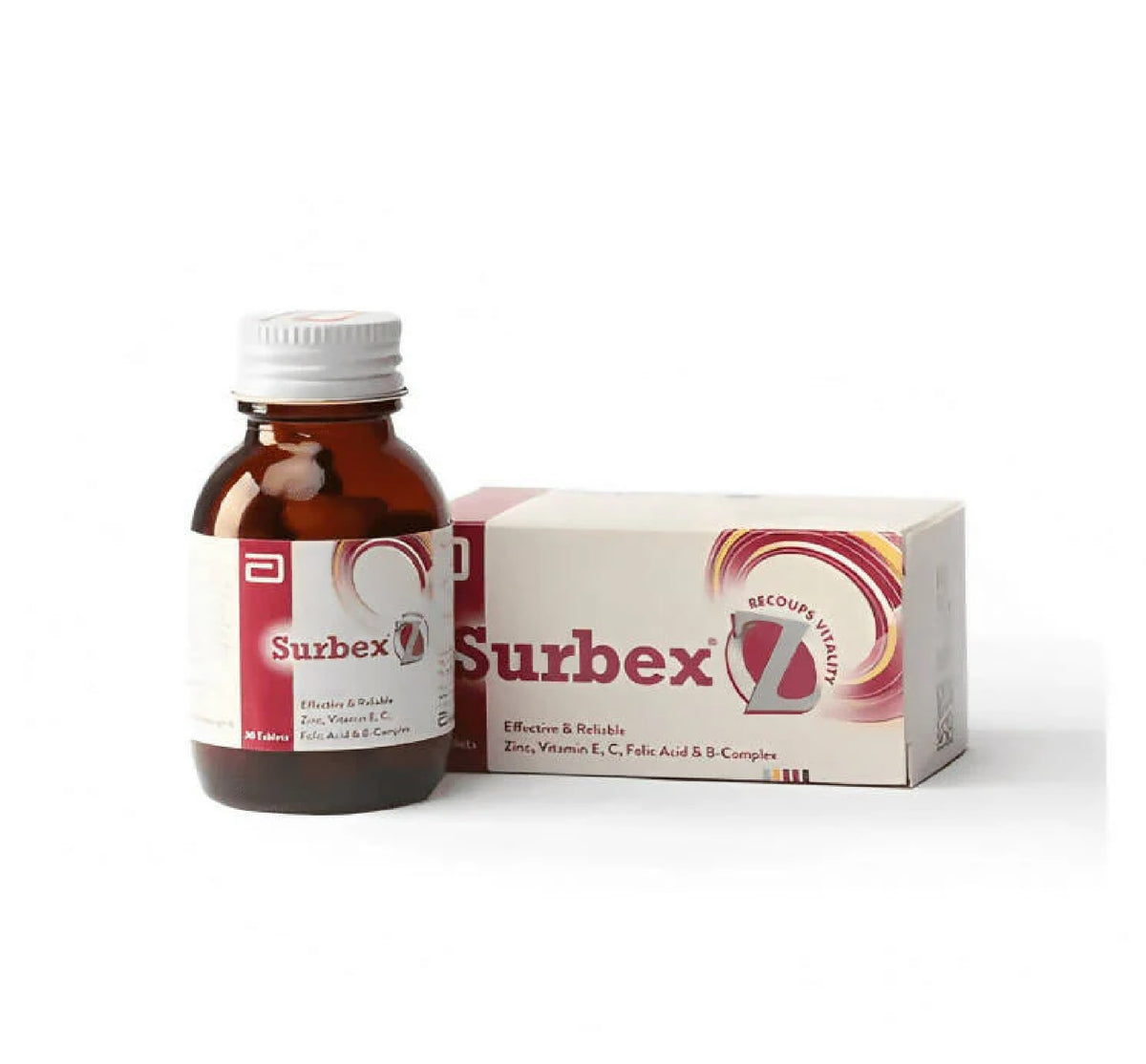 Surbex Z Tablets  (1 Bottle = 30 Tablets)