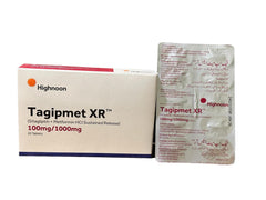 Tagipmet Xr 100Mg/1000Mg Tablets (1 Strip = 10 Tablets)