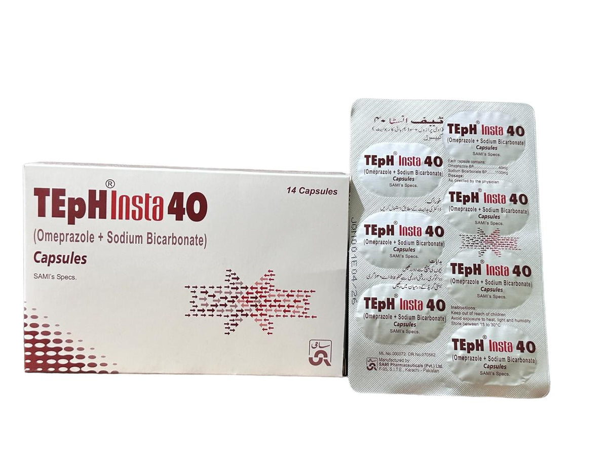 Teph Insta 40 Capsules 40Mg (1 Strip = 7 Capsules)