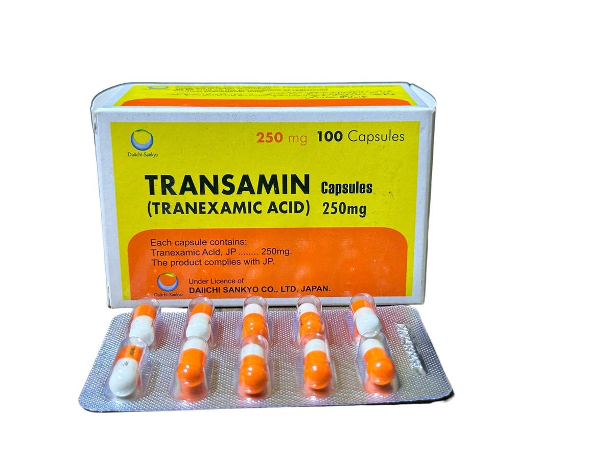 Transamin Capsules 250Mg (1 Strip = 10 Capsules)