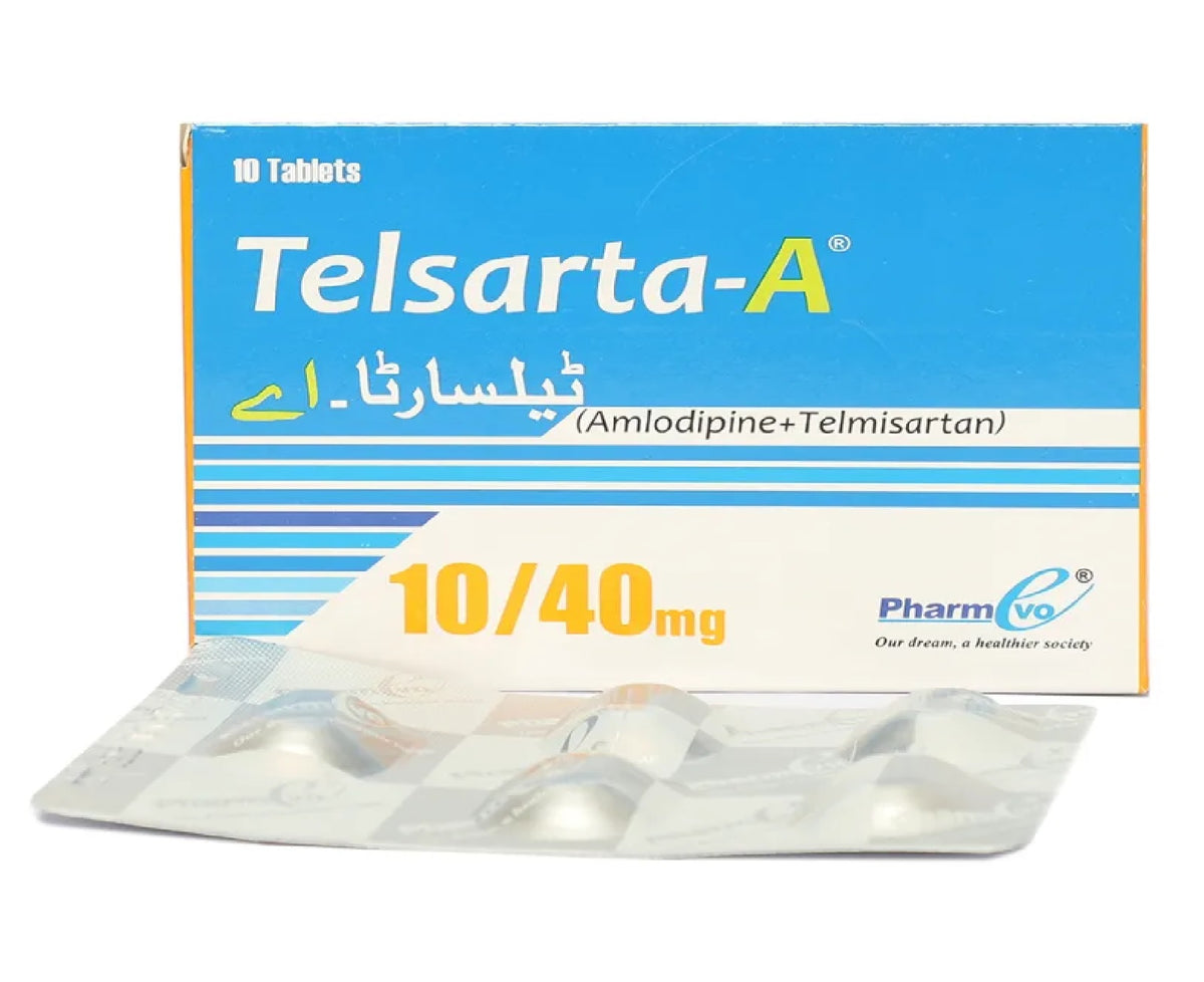 Telsarta A Tablets 10Mg/40Mg (1 Strip = 5 Tablets)