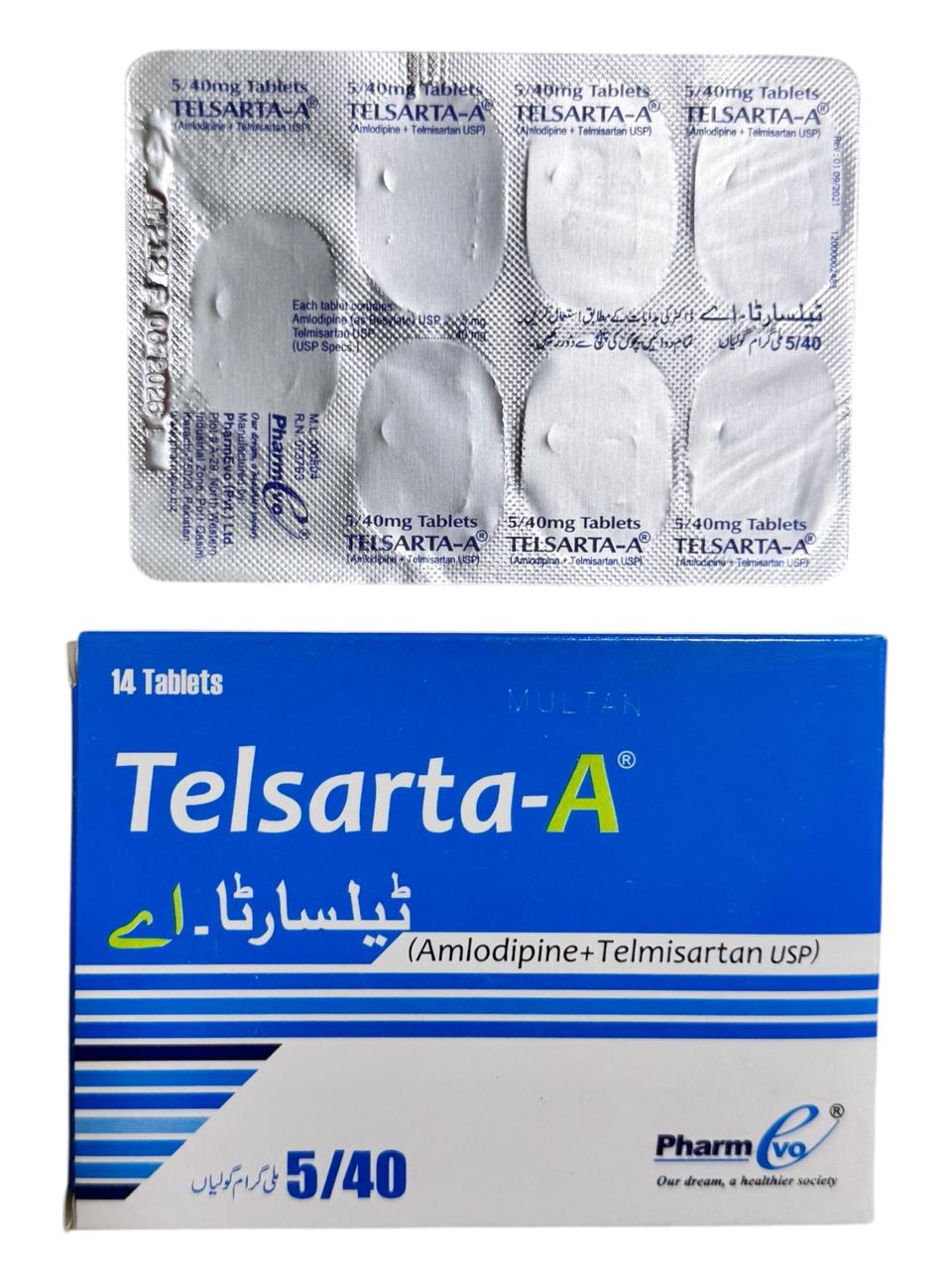 Telsarta A Tablets 5Mg/40Mg (1 Strip = 7 Tablets)