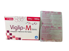 Viglip-M Tablets 50Mg/1000Mg (1 Strip = 7 Tablets)