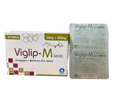 Viglip-M Tablets 50Mg/850Mg (1 Strip = 7 Tablets)