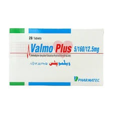 Valmo Plus Tablets 5/160/12.5Mg  (1 Strip = 7 Tablets)