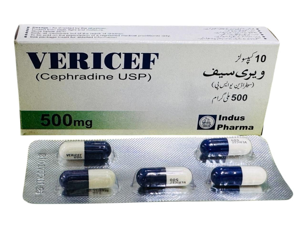 Vericef Capsules 500Mg (1 Box = 10 Capsules)